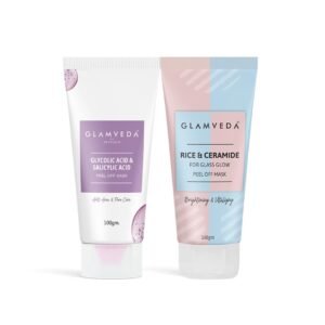 GLAMVEDA Rice & Ceramide And Glycolic & Salicylic Anti Acne Peel Off Face Mask (200 ml)
