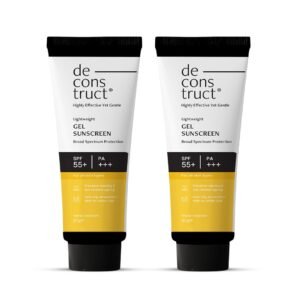 Deconstruct Face Gel Sunscreen SPF 50 + PA+++ 50g each, pack of 2
