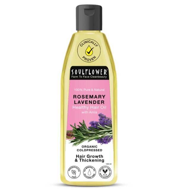 Soulflower Rosemary Lavender Hair Oil 120ml