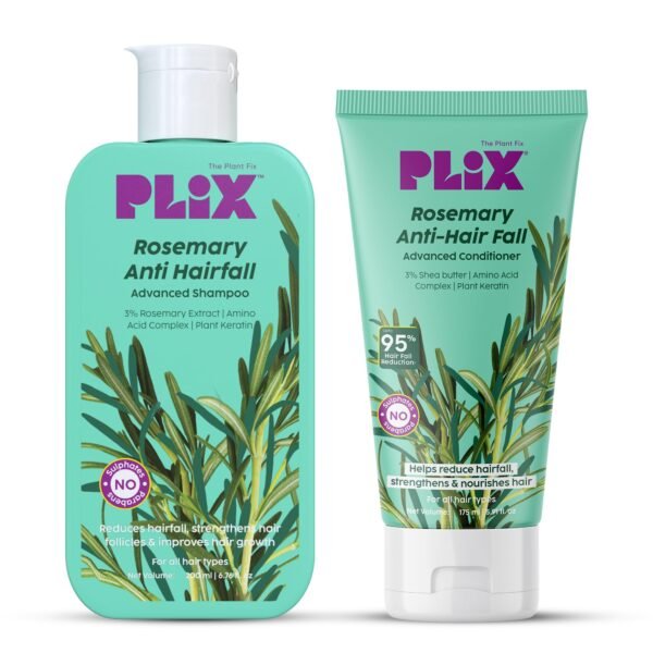 PLIX - THE PLANT FIX Rosemary Anti Hairfall Regime Advanced Shampoo & Conditioner