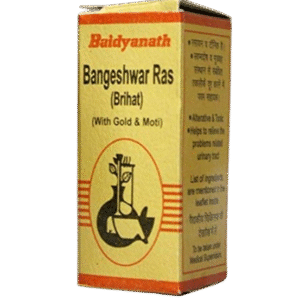 Baidyanath Bangeshwar Ras Brihat with Gold and Pearl - 10 Tabs