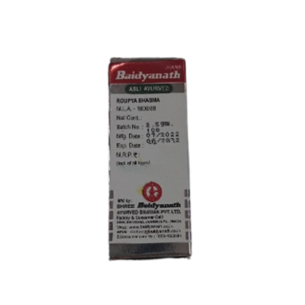 Baidyanath Jhansi Raupya Bhasma 2.5 gm - Image 2