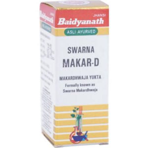 Baidyanath Jhansi Swarna Makar-D (Swarna Kesar Yukta) Tablets 8 Tabs