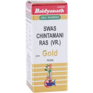 Baidyanath Jhansi Swas Chintamani Ras (VR.) With Gold Tablets 10 Tabs