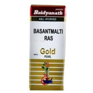 Baidyanath Jhansi BasantMalti Ras with Gold Pearl 10 Tabs