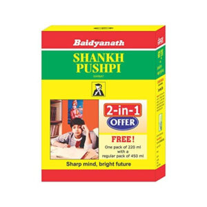 Baidyanath Shankhapushpi Sharbat - 450 ml - 450 ml (200 ml Free)