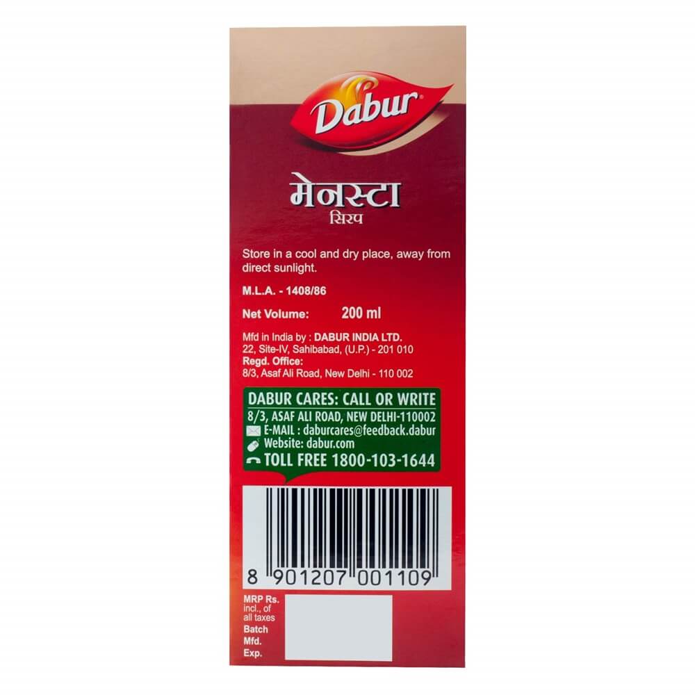 Dabur Mensta Syrup - 200 ml - Image 2