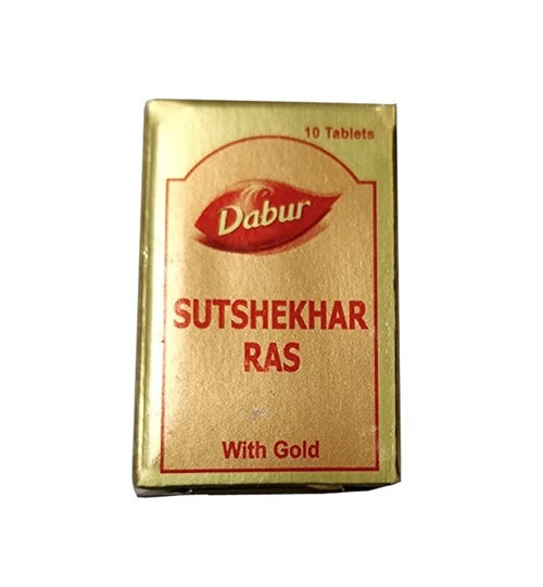 Dabur Sutshekhar Ras With Gold - Pack of 1 / 10 Tabs - Image 2