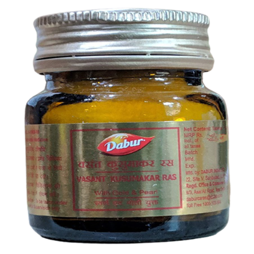 Dabur Vasant Kusumakar Ras (With Gold & Pearl) - 100 Tablets Pack of 2 - Image 2