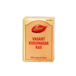 Dabur Vasant Kusumakar Ras (With Gold & Pearl) - 100 Tablets Pack of 2