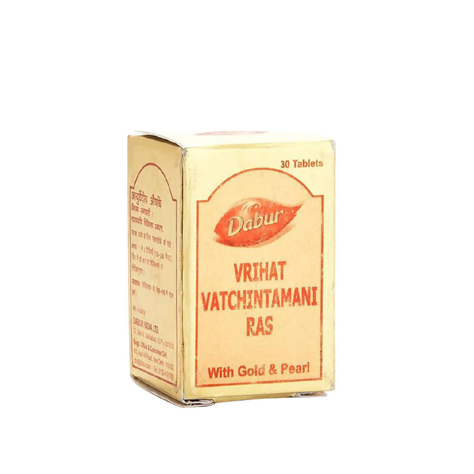 Dabur Vrihat Vatchintamani Ras With Gold And Pearl - 10 Tabs Pack of 2 - Image 2