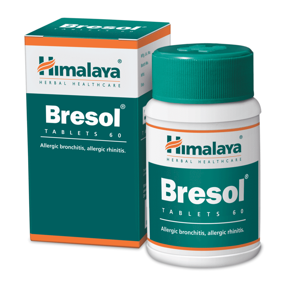 Himalaya Herbals - Bresol Tablets - Pack of 1 / 60 tabs
