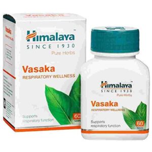 Himalaya Herbals - Vasaka Respiratory Wellness - Pack of 1 / 60 tabs