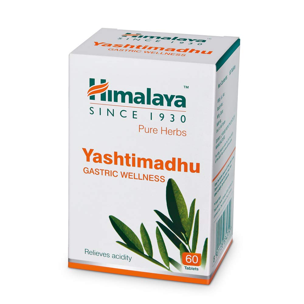Himalaya Herbals - Yashtimadhu Gastric Wellness - Pack of 1 / 60 tabs