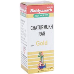 Baidyanath Jhansi Chaturmukh Ras (With Gold) 10 Tabs