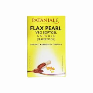 Patanjali Flax Pearl Veg Softgel Capsules - 10 caps