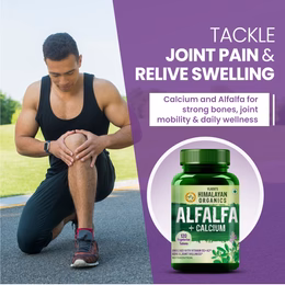 Vlado's Himalayan Organics Alfalfa Calcium 1200mg with Vitamin D, k2, Mk7, B12, Zinc & Magnesium - 120 Veg Tablets - Image 2