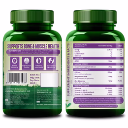 Vlado's Himalayan Organics Alfalfa Calcium 1200mg with Vitamin D, k2, Mk7, B12, Zinc & Magnesium - 120 Veg Tablets - Image 8