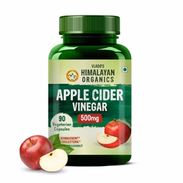 Vlado's Himalayan Organics Apple Cider Vinegar Supplement for Body Detoxification & Supports Digestive Health - 90 Veg Capsules