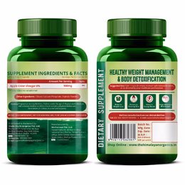 Vlado's Himalayan Organics Apple Cider Vinegar Supplement for Body Detoxification & Supports Digestive Health - 90 Veg Capsules - Image 8