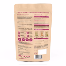 Vlado's Himalayan Organics Beetroot Powder For Face, Skin & Hair I Drinking | Eating | 100% Pure | Boost Energy | Shining Skin | Rich In Antioxidants Natural Brightening, Anti-Aging & Glowing Complexion 100g - Image 10
