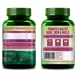 Vlado’s Himalayan Organics Biotin 10000mcg Supplement for Hair Growth, Strong Hair and Glowing Skin, Nail I Sesbania Extract Biotin tablets For Men & Women - 60 Veg Tablets - Image 2