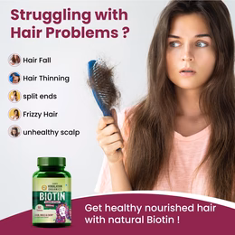 Vlado’s Himalayan Organics Biotin 10000mcg Supplement for Hair Growth, Strong Hair and Glowing Skin, Nail I Sesbania Extract Biotin tablets For Men & Women - 60 Veg Tablets - Image 6