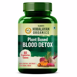 Vlado's Himalayan Organics Blood Detox | Beetroot Curcumin Manjistha Extracts | Pimple & Acne Control | Natural Purifier & Cleanser – 60 Tablets
