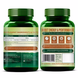 Vlado's Himalayan Organics Caffeine 200mg | Enhance Energy Metabolism | Fat Metabolism Support - 100 Veg Tablets - Image 8