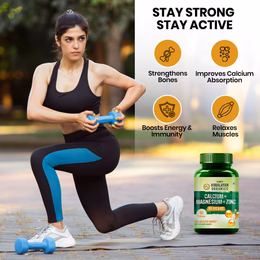 Vlado's Himalayan Organics Calcium Magnesium Zinc Vitamin D3 & B12-60 Vegetarian Tabs - Image 5