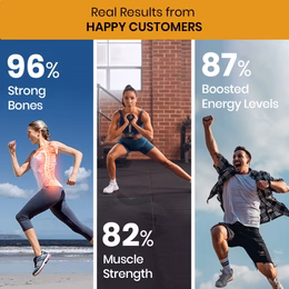 Vlado's Himalayan Organics Calcium Magnesium Zinc Vitamin D3 & B12-60 Vegetarian Tabs - Image 4