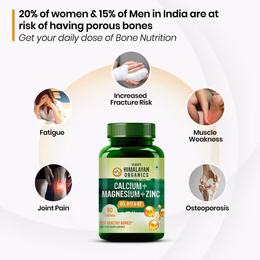 Vlado's Himalayan Organics Calcium Magnesium Zinc Vitamin D3 & B12-60 Vegetarian Tabs - Image 3