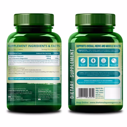 Vlado's Himalayan Organics Chelated Magnesium Glycinate Supplement 2000mg | Highly Absorbable Magnesium I Support in Muscle, Cramps, Recovery, & Nerve Relaxation, Better Sleep Quality for Men & Women - 120 Veg Tab - Image 8