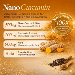 Vlado's Himalayan Organics Curcumin 1600mg+ | Extra-Pure Nano Curcumin Capsules with 95% Curcuminoids | Turmeric & Piperine | Joint Support Supplement for Men & Women - 60 Capsules - Image 6