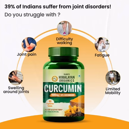 Vlado's Himalayan Organics Curcumin With Biopiperine 1500mg Tablets With 95% Curcuminoids Supplements For Better Absorption | Good For Skin & Joint pains | Immunity Booster for Men And Women - 90 Veg Tablets - Image 2