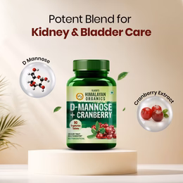 Vlado's Himalayan Organics D-MANNOSE + CRANBERRY Antioxidant Rich Supplement for Kidney Health & Urinary Tract Infection - 90 Tablets - Image 6