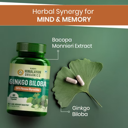 Vlado's Himalayan Organics Ginkgo Biloba for Healthy Brain Functions - 60 Capsules - Image 6