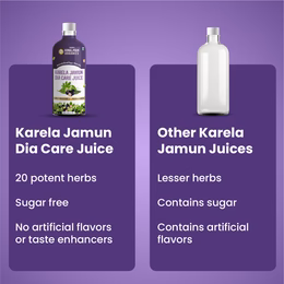 Vlado's Himalayan Organics Karela Jamun Diabetic Care Juice with Neem, Amla, Giloy, Gudmar, Methi, Shatavari, Arjun I Made with 18+ Clinically Proven Natural 100% Ayurvedic Potent Herbs I For Diabetic & Sugar Control I Dia Free Diabic Care Juice - 1L - Image 6