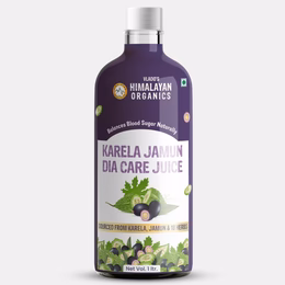 Vlado's Himalayan Organics Karela Jamun Diabetic Care Juice with Neem, Amla, Giloy, Gudmar, Methi, Shatavari, Arjun I Made with 18+ Clinically Proven Natural 100% Ayurvedic Potent Herbs I For Diabetic & Sugar Control I Dia Free Diabic Care Juice - 1L
