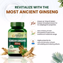 Vlado's Himalayan Organics Korean Red Ginseng 800mg/Serve - 60 Veg Capsules - Image 7