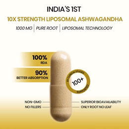 Vlado's Himalayan Organics Liposomal Ashwagandha 1000mg/Serve || Energy & Endurance || 60 Veg Capsules - Image 9