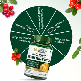 Vlado's Himalayan Organics Liposomal Berberine HCL+ 1500mg+ with Piperine, Chromium , Bitter Melon, Bael, Gudmar & Vitamin B12 |For Metabolism, Hormonal Balance, Healthy Blood Sugar & Cholesterol Levels | 60 Veg Tablets - Image 8