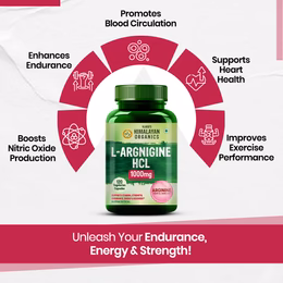 Vlado's Himalayan Organics L-Arginine 1000 mg With Chromium Picolinate Supplement | Improve Muscle Growth Boost Energy And Stamina | Good For Men And Women - 120 Veg Caps - Image 6