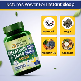 Vlado's Himalayan Organics Melatonin 10mg + Tagar 250mg | Non-Habit Forming, Potent Sleep Aid Formula - 120 Veg Tabs - Image 2