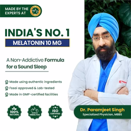 Vlado's Himalayan Organics Melatonin 10 MG Healthy Sleep Cycle | Helps Stress & Anxiety Relief | Improve Concentration | Non-Habit Forming (120 Tablets) - Image 7