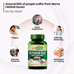 Vlado's Himalayan Organics Methylcobalamin Vitamin B12 1500mcg Supplement support Brain, Nerve Function and Energy - 90 Veg Tablets - Image 6