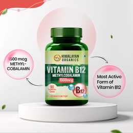 Vlado's Himalayan Organics Methylcobalamin Vitamin B12 1500mcg Supplement support Brain, Nerve Function and Energy - 90 Veg Tablets - Image 9