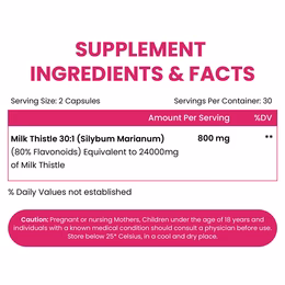 Vlado's Himalayan Organics Milk Thistle Extract Detox Supplement For Men And Women With 800Mg Of Silybum Marianum For Healthy Liver | Helps in Cleanse Liver - 60 Vegetarian Capsules - Image 6