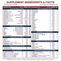 Vlado's Himalayan Organics Multivitamin Sports 60+ Nutrients | Vitamin B1,B2,B3,B5,B6,B12,A,E,C,D,K,Biotin,Calcium,Zinc - 90 Veg Tablets - Image 6