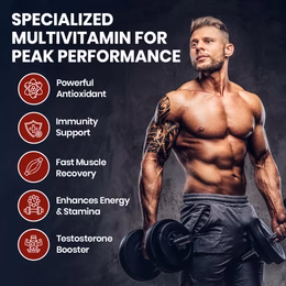 Vlado's Himalayan Organics Multivitamin Sports with 60 + Vital Nutrients & 13 Performance Blends with Enzymes – 60 Tabs - Image 3